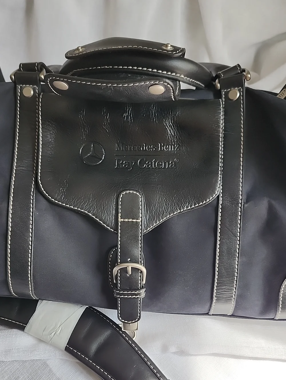 Bellino Made Mercedes-Benz Embossed New Weekender Duffel Shoulder Bag, $95